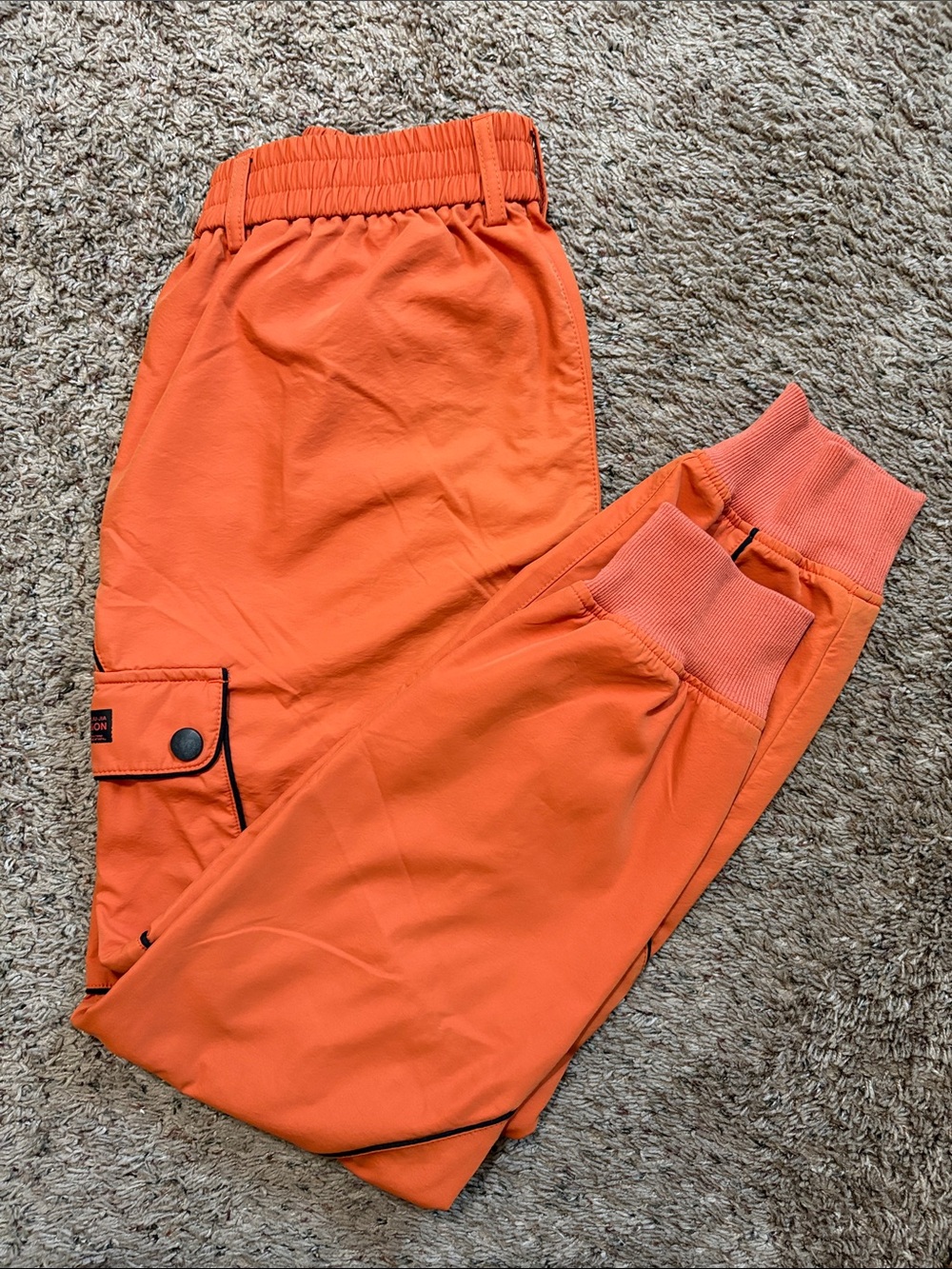Y2K Men's Orange Jogger Pants